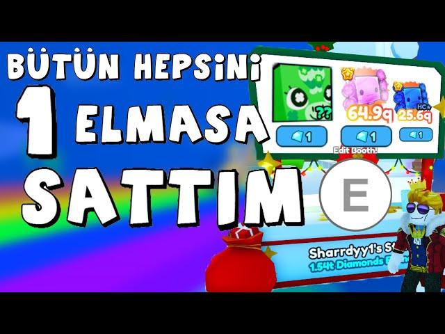 YENİ HUGE VE PETLERİN HEPSİ 1 ELMASA! Sharrdy Kral Pet Simulator X Roblox Türkçe