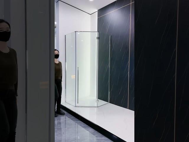 HOW TO CREATE A SHOWER AREA IN THE CORNERS ?