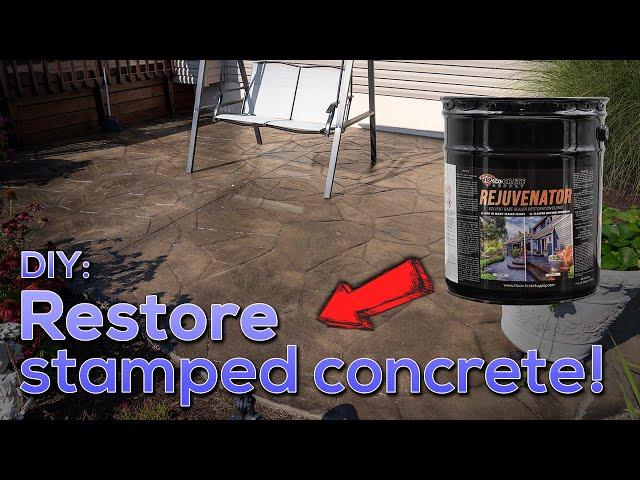 How to Restore Faded Stamp Concrete!