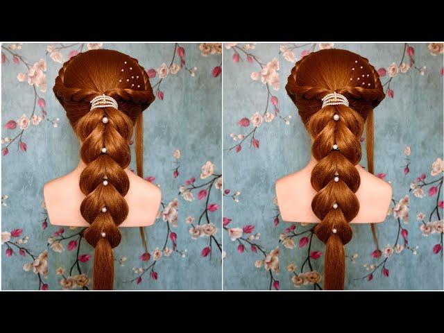 Quick Party Hairstyles for Long Hair | Simple & Stylish Open Hair Ideas for Girls | Hair Style Girl