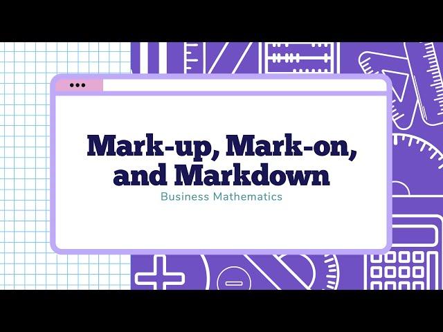 Mark-up, Mark-on, and Markdown