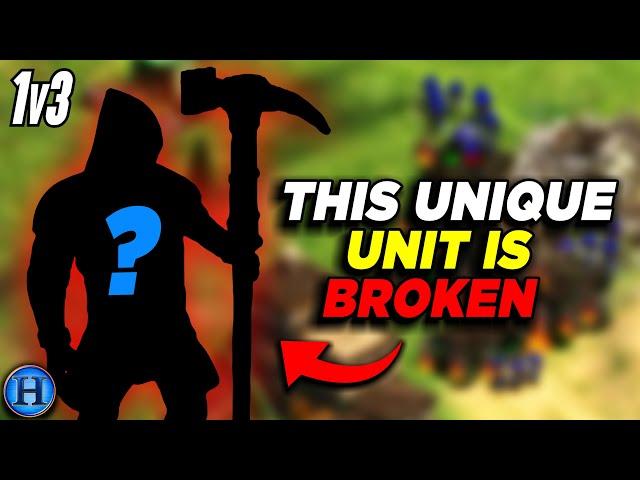 This Infantry Unique Unit Is Sleeper Broken | 1v3 AoE2