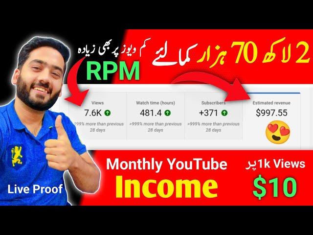 Alhamdulillah!!! My Monthly YouTube Income | YouTube Courses scam exposed in Pakistan