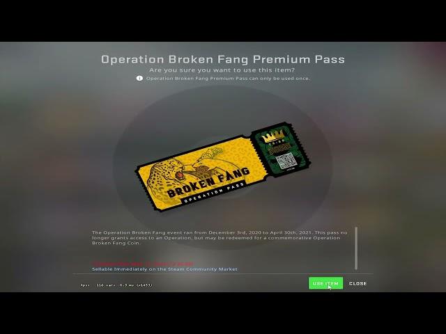 Using Operation Broken Fang Pass in 2022