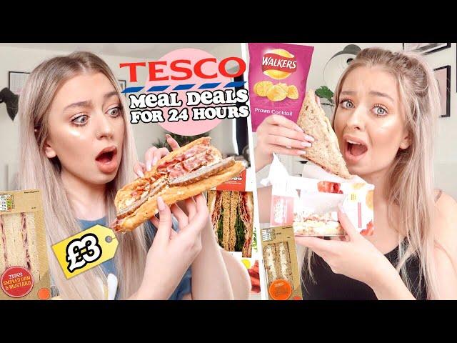 24 HOURS eating ONLY Tesco MEAL DEALS!