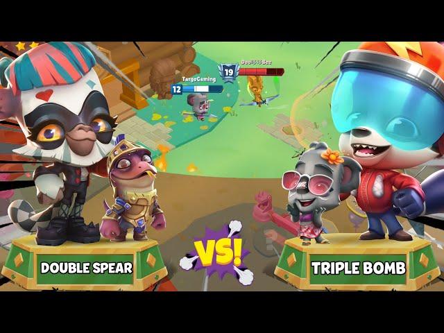 Double Spear Team vs Triple Bomb Team | Which Team Weapon is Useful  | Zooba