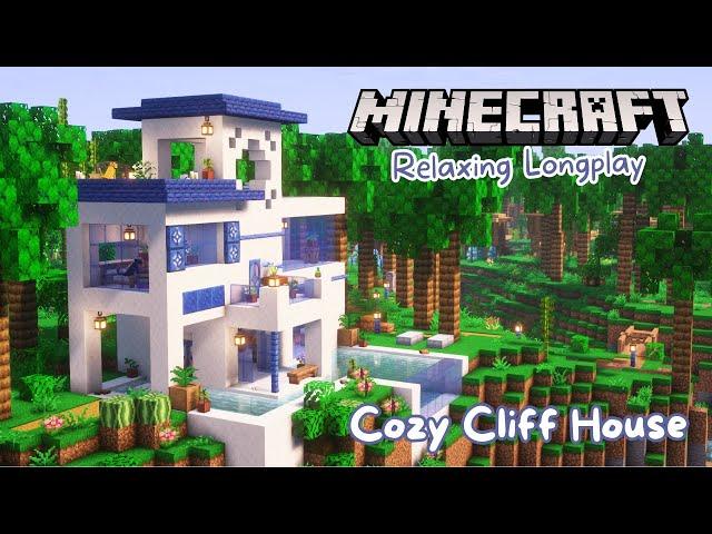 Minecraft Longplay | Cozy House on a Tropical Island (no commentary)