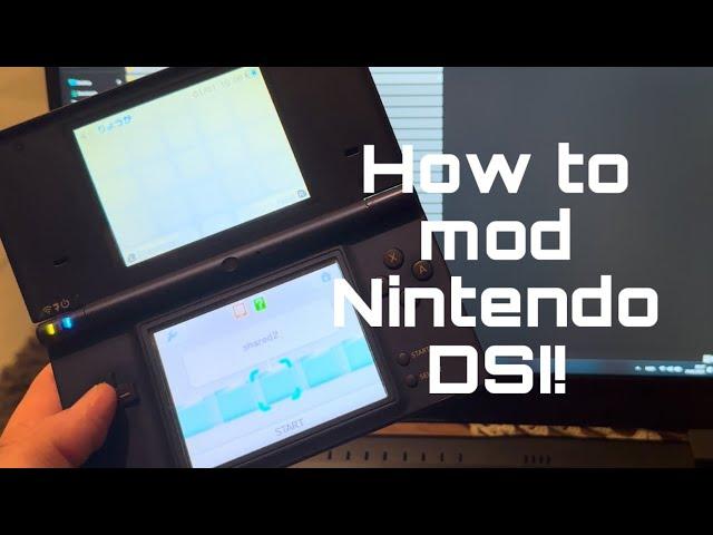 How to mod your Nintendo DSI in 2024!