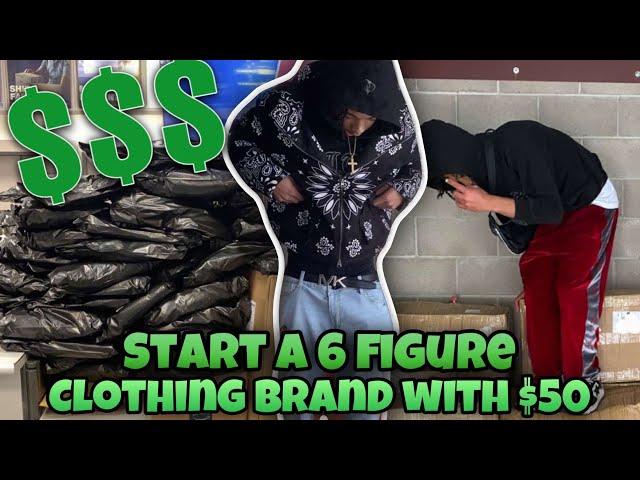 HOW TO START A 6-FIGURE CLOTHING BRAND WITH $50 