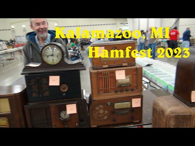 2023 Kalamazoo Michigan Hamfest Ham Vintage Radio Electronics antique Extravaganza Tour