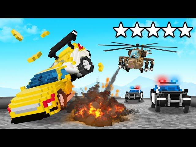 SURVIVING A 5 STAR WANTED LEVEL In TEARDOWN GTA!