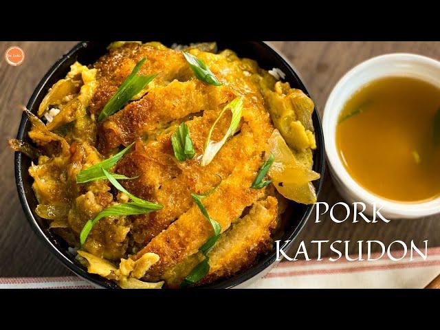 HOW TO MAKE PORK KATSUDON | JAPANESE PORK CUTLET AND EGG RICE BOWL | GET COOKIN'