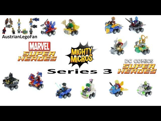 All Lego Super Heroes Mighty Micros Series 3 - 2018 - Lego Speed Build Review