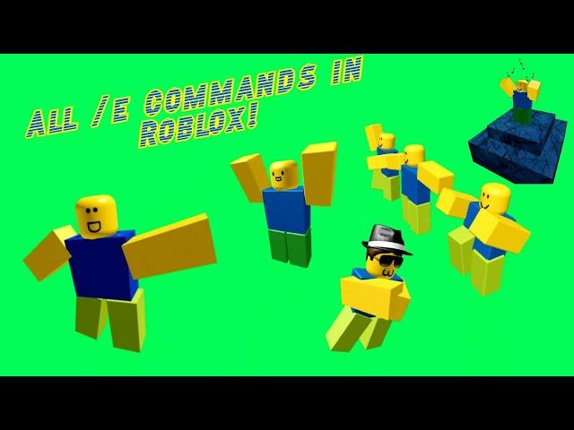 All /e Commands in Roblox! (R6)