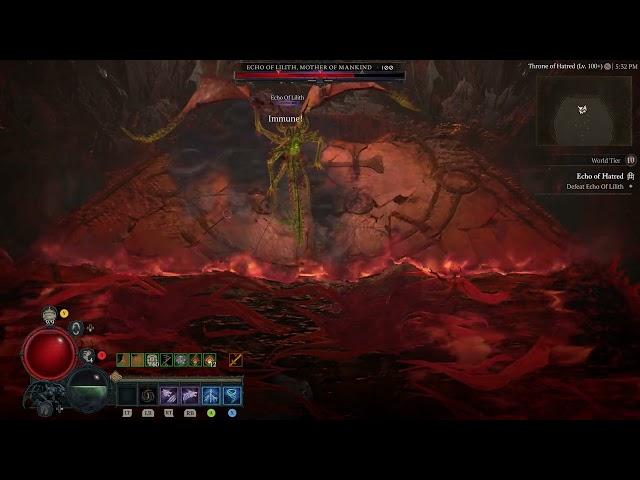 Diablo 4 - Beat Uber Lilith by skipping mechanics using druid shrednado