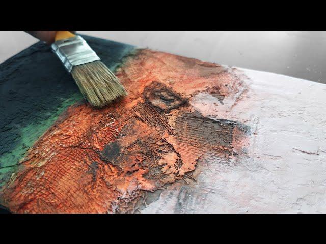 Easy Tutorial: How to Create a Intuitive Abstract Acrylic Painting - techniques - Layering - Texture