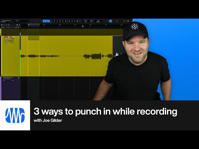 3 Ways to Punch In While Recording in Studio One Pro | PreSonus