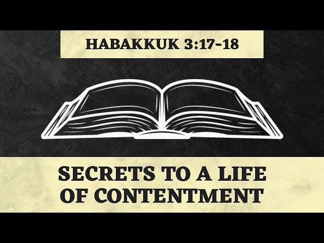 "THE SECRETS TO A LIFE OF CONTENTMENT"