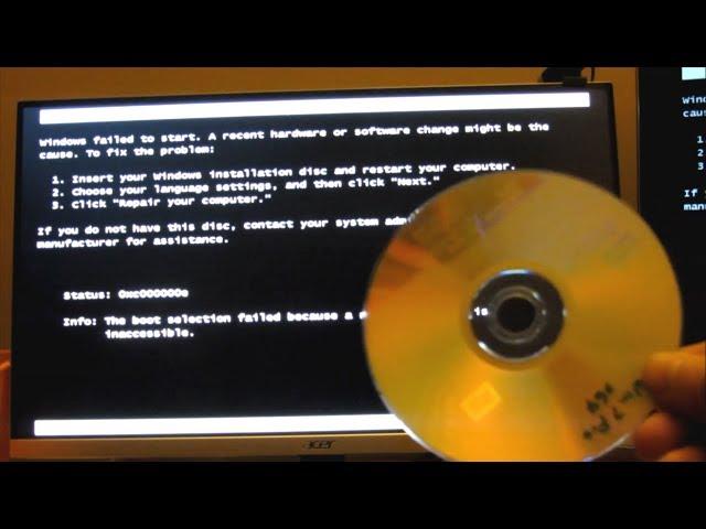 Fix a Cloned Drive that won't Boot for Windows