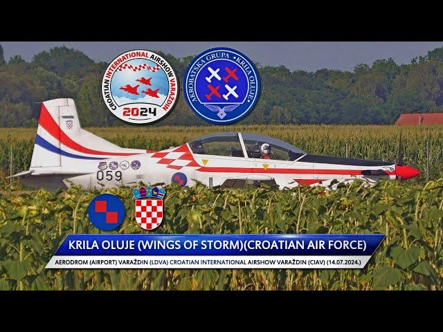 4K⁵⁰️Krila Oluje (Wings Of Storm)(Croatian Air Force)-Full Display (CIAV 2024_14.07.2024.)