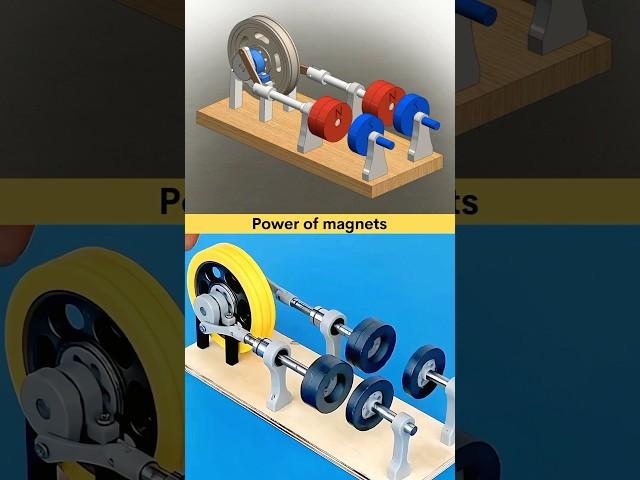 New Innovation, Magnetic power engine  #3danimation #magnet #engine #power #newinventions #cad