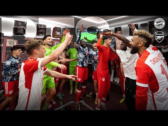 Locker Room Party After Champions League Clash | Behind The Scenes | FC Bayern - Arsenal