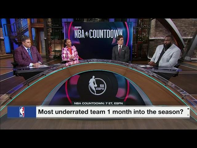 Debating the most UNDERRATED team in the league through one month | NBA Countdown