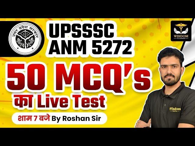 UPSSSC ANM KEYPOINTS CLASSES | सिलेबस पर आधारित | Post - 5272 | BY Roshan Sir | Wisdom ANM Classes