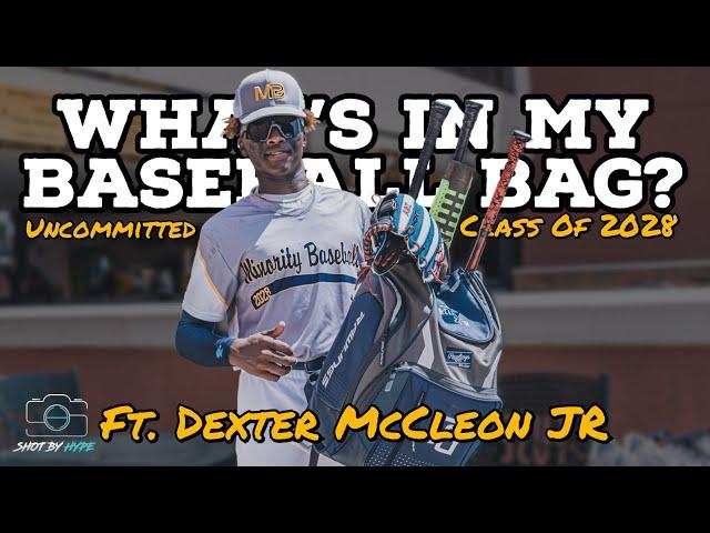 What's In My Baseball Bag? FT. Dexter McCleon JR A Class Of 2028 OF/1B/RHP Uncommitted