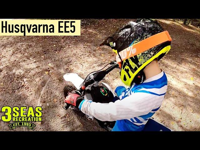 FIRST DAY WITH OUR 2022 Husqvarna EE5 ELECTRIC KIDS Motocross Motorcycle, KTM SX-E5, GasGas MC E 5