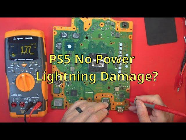 #171 Repair of PS5 No Power Lightning Damage?