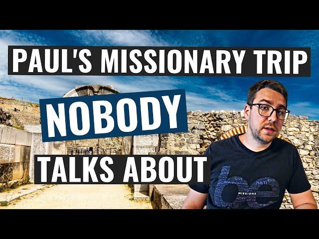 Paul's missionary journey presented in the epistles