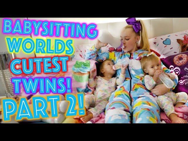 Babysitting Cutest Twins -- JOJO SIWA VIDEOS