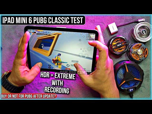 iPad Mini 6 PUBG Classic Gameplay Test HDR + Extreme With Recording | Electro Sam