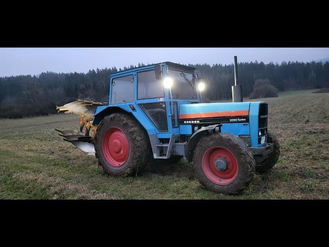 Eicher 3080 Turbo am Pflügen. #eicher #turbo #landwirtschaft #youngtimer #oldtimer