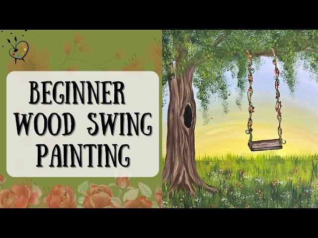 Beginner Swing Painting | Step by Step Acrylic Painting Tutorial