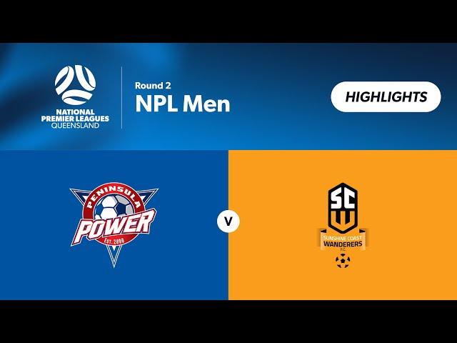 NPL Men Round 2 - Peninsula Power vs. Sunshine Coast Wanderers Highlights