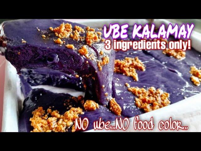 HOW TO MAKE UBE KALAMAY with 3 INGREDIENTS ONLY /PANG NEGOSYO RECIPE / bake by mama jhane