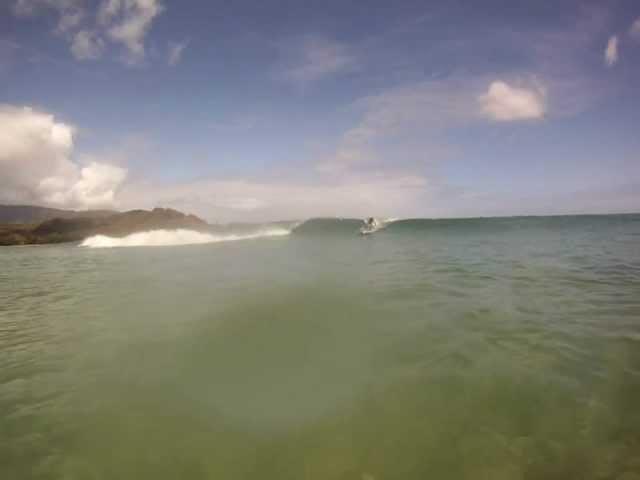 Alexa Fisher Surfing in Kauai