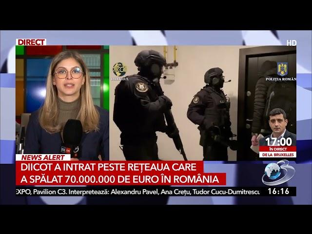 DIICOT a intrat peste reţeaua care a spălat 70.000.000 de euro în România