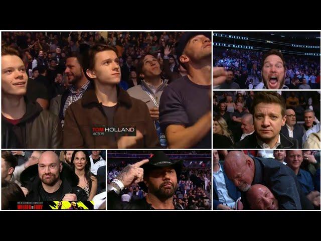 Tom Holland and other celebrities in UFC