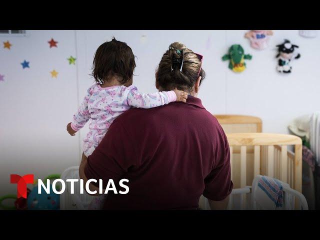 Denuncian como "cruel" encerrar a familias migrantes en un centro "de horror" | Noticias Telemundo