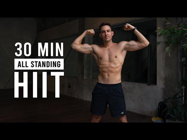 30 Min All Standing Cardio HIIT Workout | Burn 500 Calories (Sweaty Home Workout)