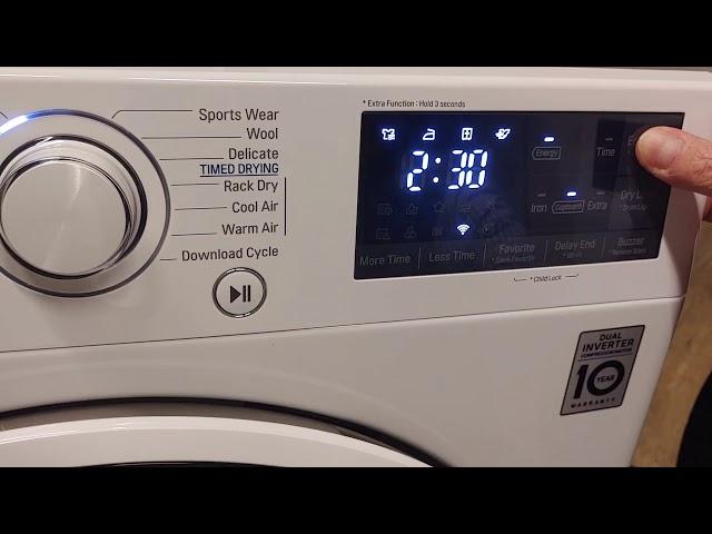 [LG Tumble Dryer] - How to use the Anti Crease function