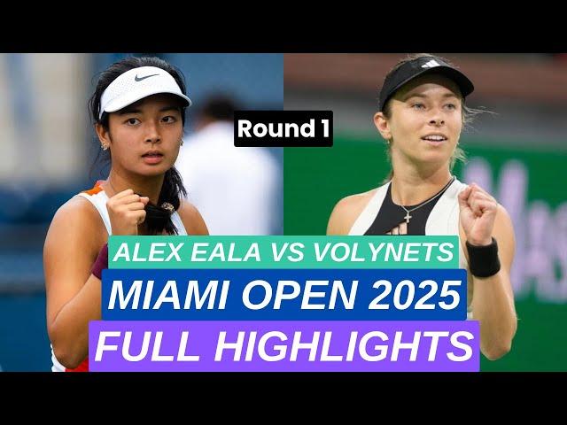 Alexandra Eala vs Katie Volynets Full Highlights | Miami Open 2025 Tennis Round 1 (HD)