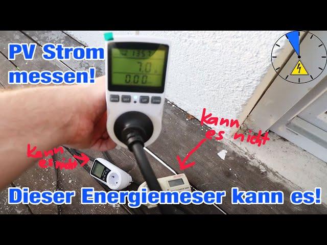 PV Anlage Einspeisestrom Messgerät Balkonkraftwerk messen