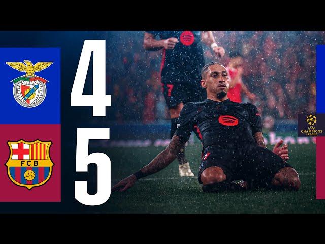 HIGHLIGHTS | SL BENFICA 4 vs 5 FC BARCELONA | UEFA CHAMPIONS LEAGUE 24/25  (WITH COMMENTARY)