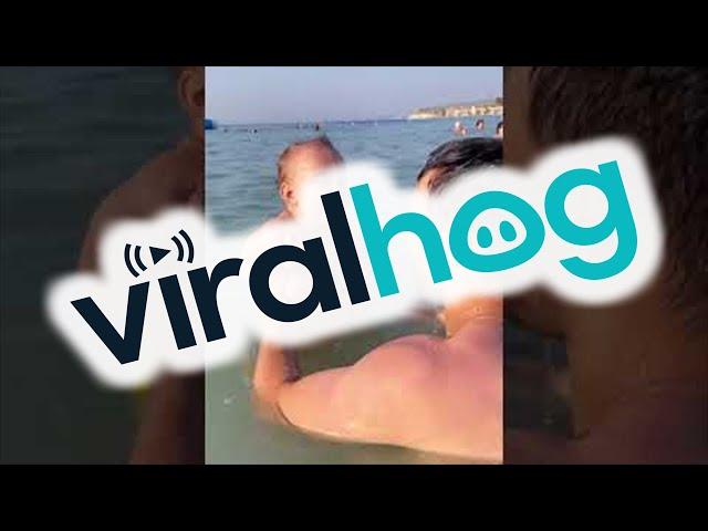 Beachgoing Baby Belly Laughing || ViralHog