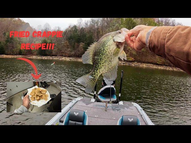 Catching Late FALL Crappie With A JIG!! (Catch, Clean, and COOK)