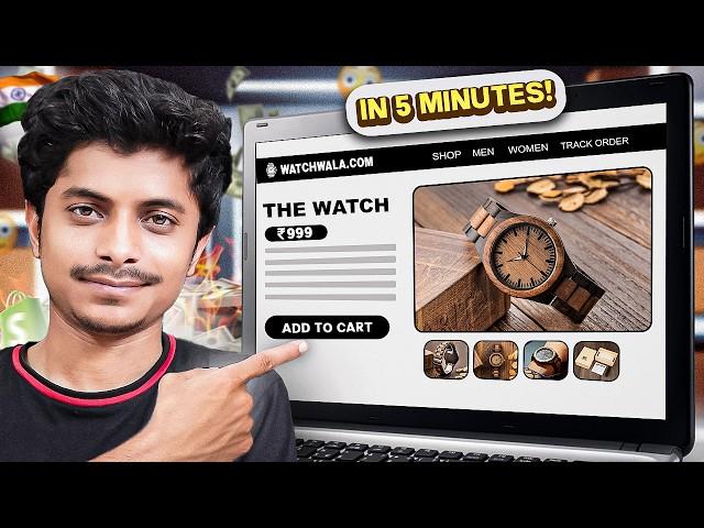 Full Shopify Store Setup in 5 Minutes | Shopify Store Kaise Banaye - Hindi (2025)